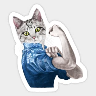 Paw-sitive Cat-fidence Sticker